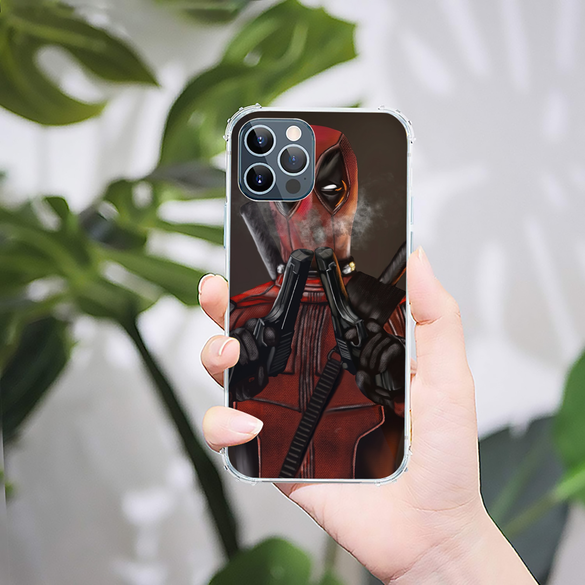 （画像用） Deadpool デッドプール 【iPhone 12シリーズ対応】透明スマホケース（クリアソフトケース）